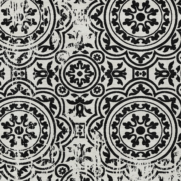 Homeroots 3' Artichoke Green Medallion Rug – Stylish, Washable, Indoor/Outdoor Comfort For Any Space 10' X 14' Polyester 585333