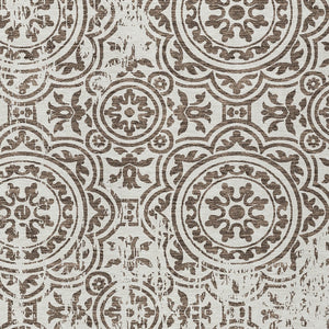 Homeroots 3' Artichoke Green Medallion Rug – Stylish, Washable, Indoor/Outdoor Comfort For Any Space 9' X 12' Polyester 585338