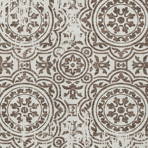 Homeroots 3' Artichoke Green Medallion Rug – Stylish, Washable, Indoor/Outdoor Comfort For Any Space 10' X 14' Polyester 585339