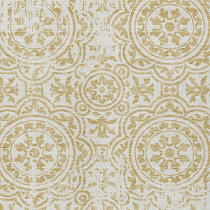 Homeroots 3' Artichoke Green Medallion Rug – Stylish, Washable, Indoor/Outdoor Comfort For Any Space 8' X 10' Polyester 585343