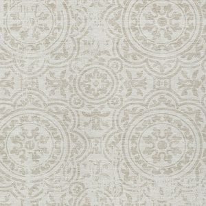 Homeroots 3' Artichoke Green Medallion Rug – Stylish, Washable, Indoor/Outdoor Comfort For Any Space 9' X 12' Polyester 585350