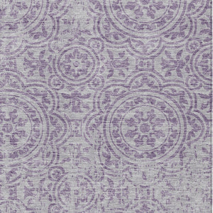 Homeroots 3' Artichoke Green Medallion Rug – Stylish, Washable, Indoor/Outdoor Comfort For Any Space 3' X 5' Polyester 585352