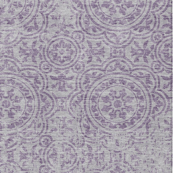 Homeroots 3' Artichoke Green Medallion Rug – Stylish, Washable, Indoor/Outdoor Comfort For Any Space 3' X 5' Polyester 585352