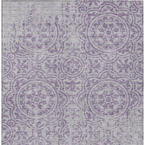 Homeroots 3' Artichoke Green Medallion Rug – Stylish, Washable, Indoor/Outdoor Comfort For Any Space 5' X 8' Polyester 585353