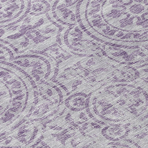 Homeroots 3' Artichoke Green Medallion Rug – Stylish, Washable, Indoor/Outdoor Comfort For Any Space 8' Round Polyester 585354