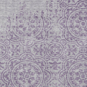 Homeroots 3' Artichoke Green Medallion Rug – Stylish, Washable, Indoor/Outdoor Comfort For Any Space 9' X 12' Polyester 585356