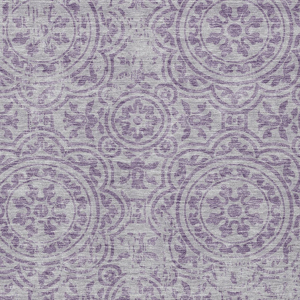 Homeroots 3' Artichoke Green Medallion Rug – Stylish, Washable, Indoor/Outdoor Comfort For Any Space 10' X 14' Polyester 585357