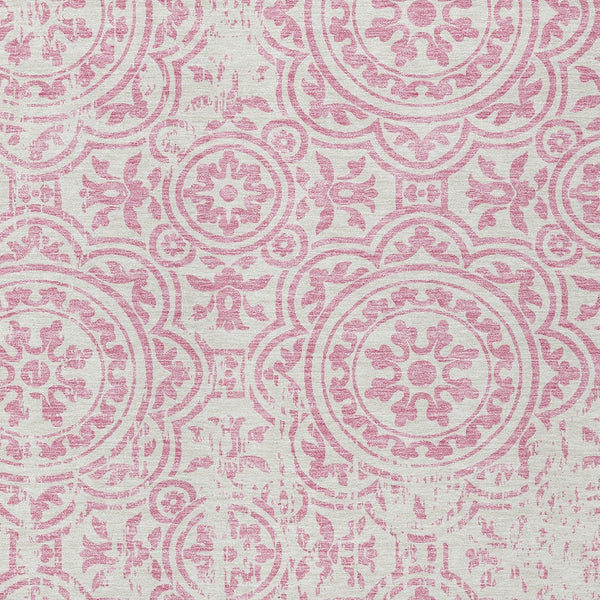 Homeroots 3' Artichoke Green Medallion Rug – Stylish, Washable, Indoor/Outdoor Comfort For Any Space 3' X 5' Polyester 585364