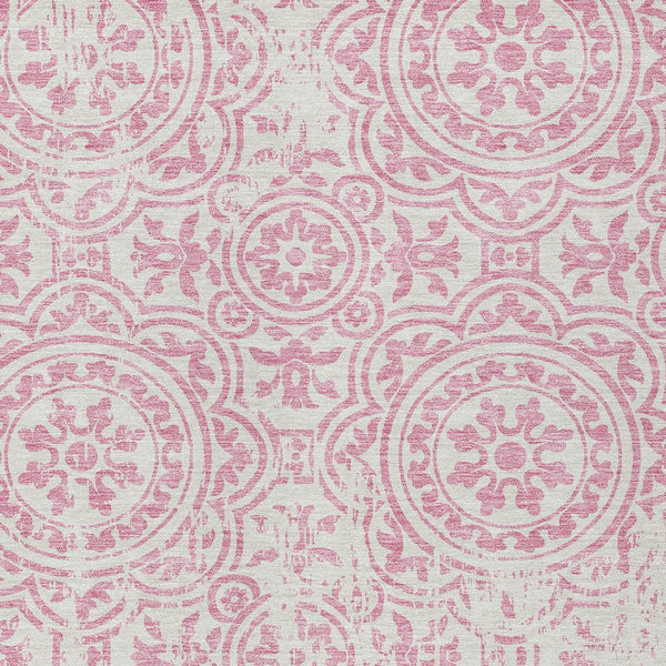 Homeroots 3' Artichoke Green Medallion Rug – Stylish, Washable, Indoor/Outdoor Comfort For Any Space 8' X 10' Polyester 585367