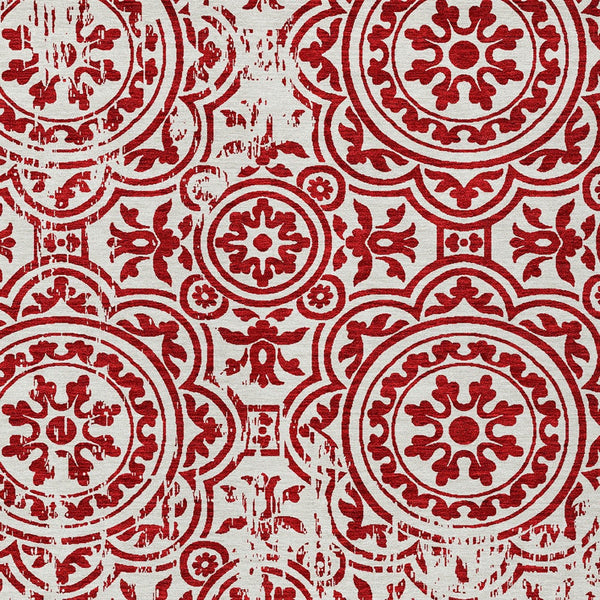 Homeroots 3' Artichoke Green Medallion Rug – Stylish, Washable, Indoor/Outdoor Comfort For Any Space 3' X 5' Polyester 585370