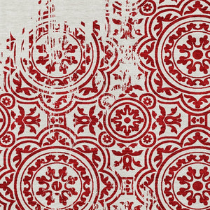 Homeroots 3' Artichoke Green Medallion Rug – Stylish, Washable, Indoor/Outdoor Comfort For Any Space 5' X 8' Polyester 585371