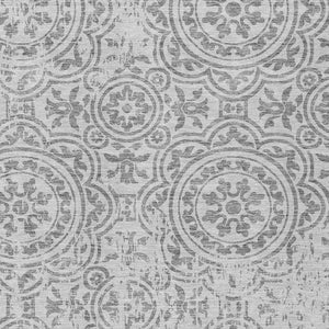 Homeroots 3' Artichoke Green Medallion Rug – Stylish, Washable, Indoor/Outdoor Comfort For Any Space 5' X 8' Polyester 585377