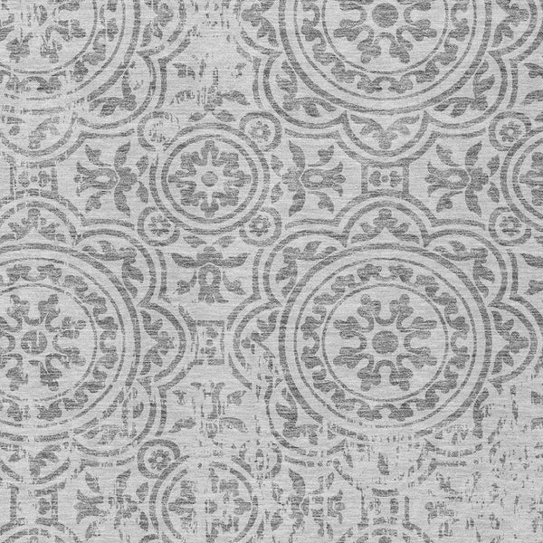 Homeroots 3' Artichoke Green Medallion Rug – Stylish, Washable, Indoor/Outdoor Comfort For Any Space 5' X 8' Polyester 585377