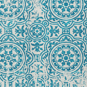 Homeroots 3' Artichoke Green Medallion Rug – Stylish, Washable, Indoor/Outdoor Comfort For Any Space 10' X 14' Polyester 585387