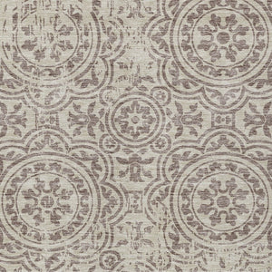 Homeroots 3' Artichoke Green Medallion Rug – Stylish, Washable, Indoor/Outdoor Comfort For Any Space 9' X 12' Polyester 585392