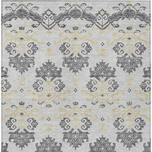 Homeroots 3' Stylish Beige Tan And Taupe Oriental Washable Area Rug For Indoor And Outdoor Spaces, Durable Design 10' X 14' Polyester 585411