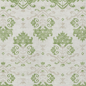 Homeroots 3' Stylish Beige Tan And Taupe Oriental Washable Area Rug For Indoor And Outdoor Spaces, Durable Design 3' X 5' Polyester 585418