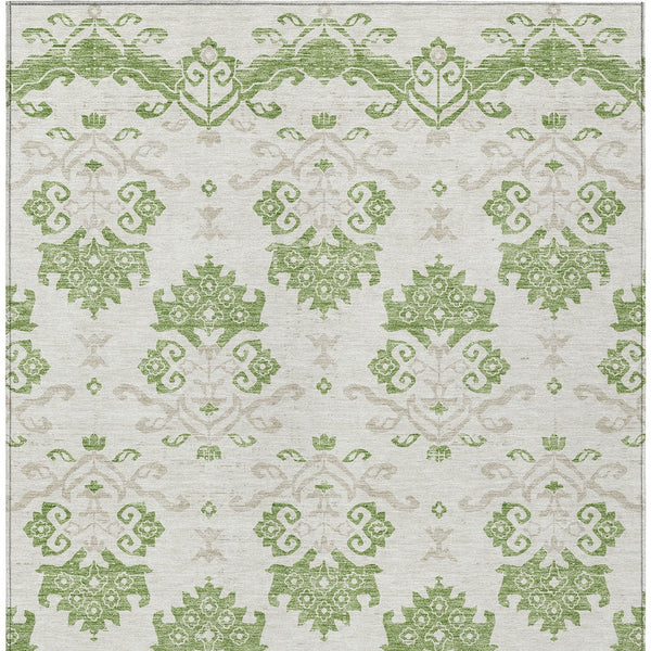 Homeroots 3' Stylish Beige Tan And Taupe Oriental Washable Area Rug For Indoor And Outdoor Spaces, Durable Design 10' X 14' Polyester 585423