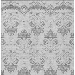 Homeroots 3' Stylish Beige Tan And Taupe Oriental Washable Area Rug For Indoor And Outdoor Spaces, Durable Design 8' X 10' Polyester 585433