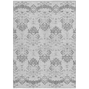 Homeroots 3' Stylish Beige Tan And Taupe Oriental Washable Area Rug For Indoor And Outdoor Spaces, Durable Design 9' X 12' Polyester 585434