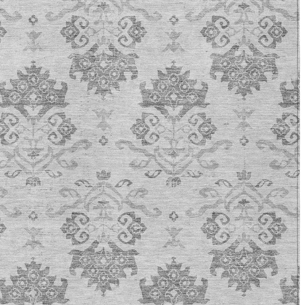 Homeroots 3' Stylish Beige Tan And Taupe Oriental Washable Area Rug For Indoor And Outdoor Spaces, Durable Design 10' X 14' Polyester 585435