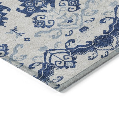 Homeroots 3' Stylish Beige Tan And Taupe Oriental Washable Area Rug For Indoor And Outdoor Spaces, Durable Design 3' X 5' Polyester 585442