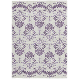 Homeroots 3' Stylish Beige Tan And Taupe Oriental Washable Area Rug For Indoor And Outdoor Spaces, Durable Design 3' X 5' Polyester 585448