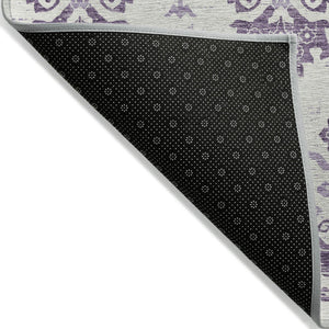 Homeroots 3' Stylish Beige Tan And Taupe Oriental Washable Area Rug For Indoor And Outdoor Spaces, Durable Design 8' X 10' Polyester 585451