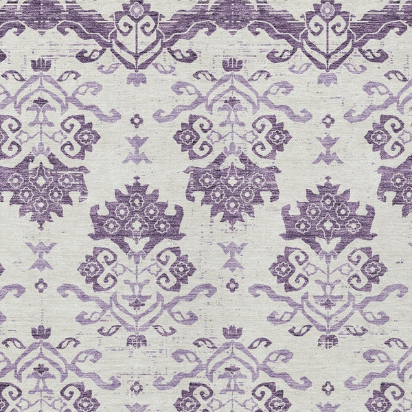 Homeroots 3' Stylish Beige Tan And Taupe Oriental Washable Area Rug For Indoor And Outdoor Spaces, Durable Design 9' X 12' Polyester 585452