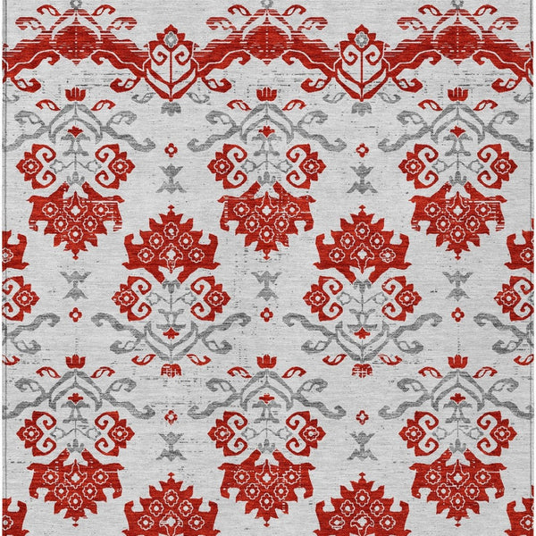 Homeroots 3' Stylish Beige Tan And Taupe Oriental Washable Area Rug For Indoor And Outdoor Spaces, Durable Design 3' X 5' Polyester 585454