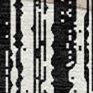 HomeRoots 5' Black and Ivory Striped Area Rug - Durable, Washable Design for Indoor and Outdoor Spaces 8' Round 585468