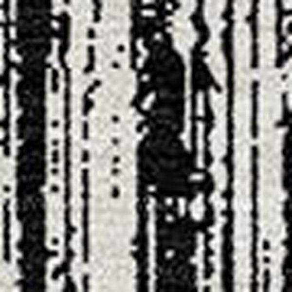 HomeRoots 5' Black and Ivory Striped Area Rug - Durable, Washable Design for Indoor and Outdoor Spaces 10' X 14' 585471