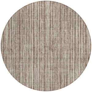 HomeRoots 5' Striped Indoor Outdoor Area Rug - Durable, Washable, Low-Maintenance, Perfect for Any Space 8' Round 585474