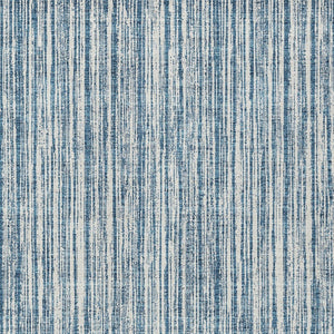 HomeRoots 5' Blue and Ivory Striped Washable Area Rug – Durable, Stylish, Indoor/Outdoor for High-Traffic Spaces 8' X 10' 585481