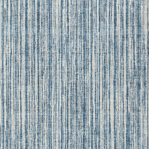 HomeRoots 9' Blue and Ivory Striped Indoor Outdoor Area Rug – Durable, Washable, Coastal Charm for Any Space 9' X 12' 585482