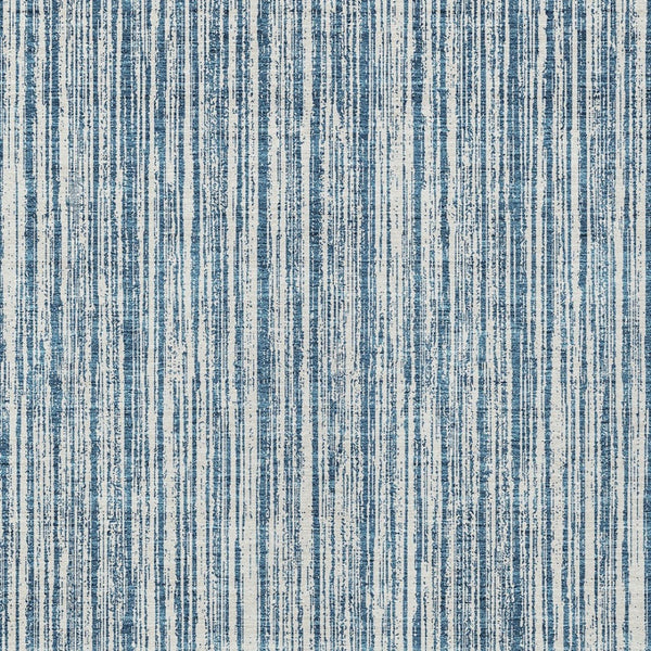 HomeRoots 5' Blue and Ivory Striped Washable Area Rug – Durable, Stylish, Indoor/Outdoor for High-Traffic Spaces 10' X 14' 585483
