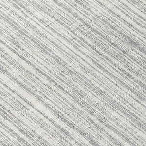 HomeRoots 5' Stylish Gray and Silver Striped Area Rug - Durable, Washable, Perfect for Indoor or Outdoor Spaces 8' Round 585492