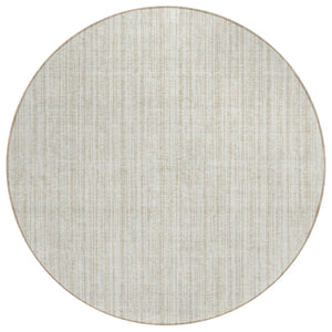 HomeRoots 5' Striped Indoor Outdoor Area Rug – Durable, Washable, Stain-Resistant for High-Traffic Spaces 8' Round 585498