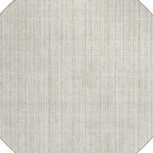 HomeRoots 5' Striped Indoor Outdoor Area Rug – Durable, Washable, Stain-Resistant for High-Traffic Spaces 8' Round 585498