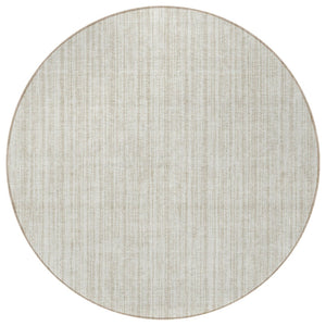 HomeRoots 5' Striped Indoor Outdoor Area Rug – Durable, Washable, Stain-Resistant for High-Traffic Spaces 8' Round 585498
