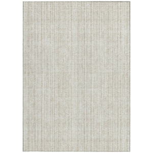 HomeRoots 5' Striped Indoor Outdoor Area Rug – Durable, Washable, Stain-Resistant for High-Traffic Spaces 10' X 14' 585501