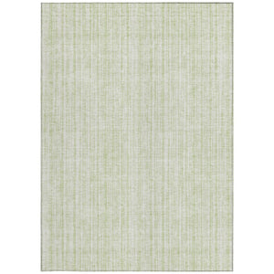 HomeRoots 5' Coastal-Inspired Mint Green and Ivory Striped Washable Area Rug for Indoor and Outdoor Use 5' X 8' 585509