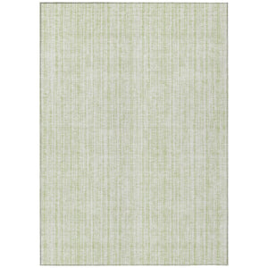 HomeRoots 5' Coastal-Inspired Mint Green and Ivory Striped Washable Area Rug for Indoor and Outdoor Use 5' X 8' 585509
