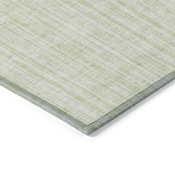 HomeRoots 5' Coastal-Inspired Mint Green and Ivory Striped Washable Area Rug for Indoor and Outdoor Use 5' X 8' 585509