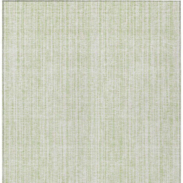 HomeRoots 5' Coastal-Inspired Mint Green and Ivory Striped Washable Area Rug for Indoor and Outdoor Use 8' X 10' 585511
