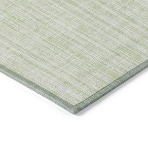 HomeRoots 5' Coastal-Inspired Mint Green and Ivory Striped Washable Area Rug for Indoor and Outdoor Use 10' X 14' 585513