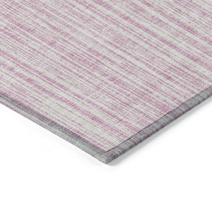HomeRoots 5' Pink and Ivory Striped Area Rug – Durable, Machine-Washable Indoor/Outdoor Decor for Any Space 5' X 8' 585515