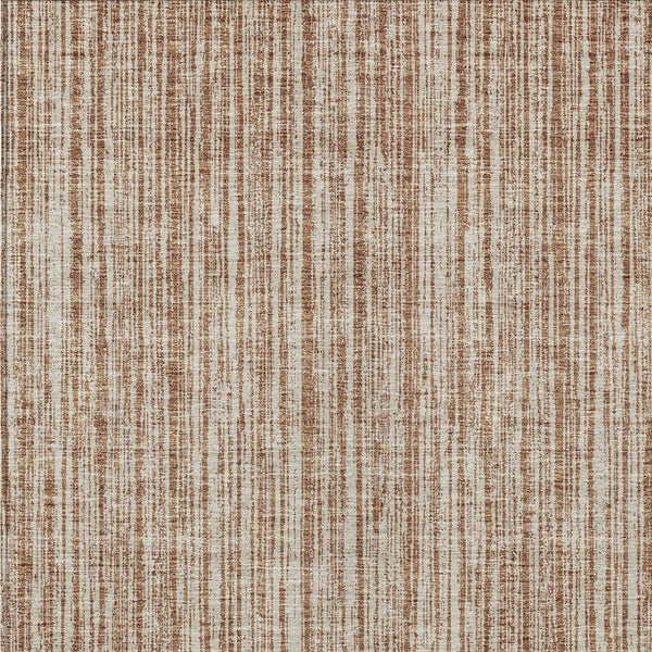 HomeRoots 5' Bright Orange and Beige Striped Indoor-Outdoor Area Rug – Durable, Washable, and Stylish! 8' X 10' 585523