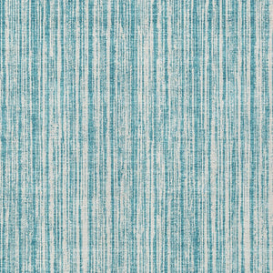 HomeRoots 5' Stylish Teal Blue and Ivory Striped Washable Rug for Indoor and Outdoor Spaces, Durable Design 5' X 8' 585527