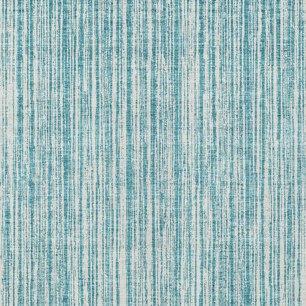 HomeRoots 9' Stylish Teal Blue and Ivory Striped Indoor Outdoor Area Rug for Versatile Spaces & Easy Care 9' X 12' 585530
